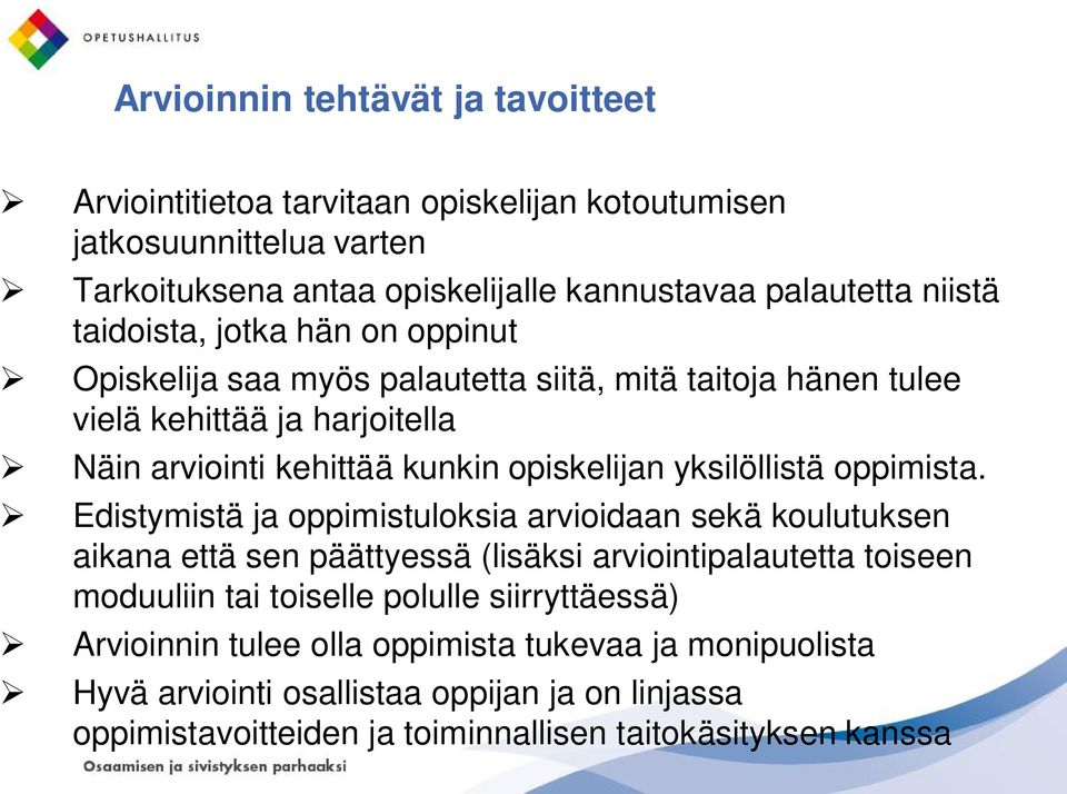 yksilöllistä oppimista.