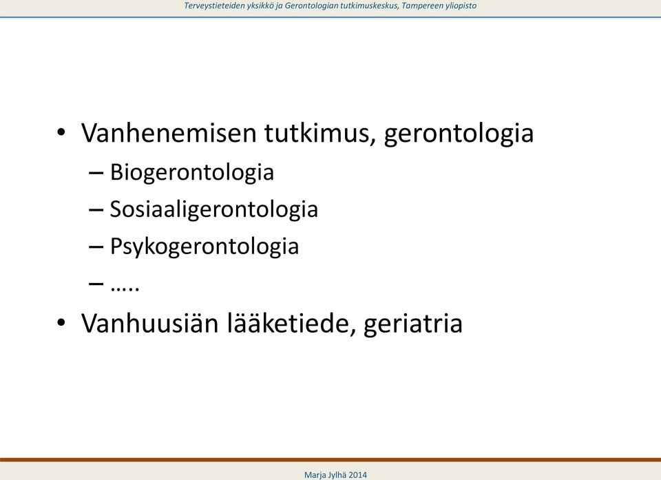 Sosiaaligerontologia