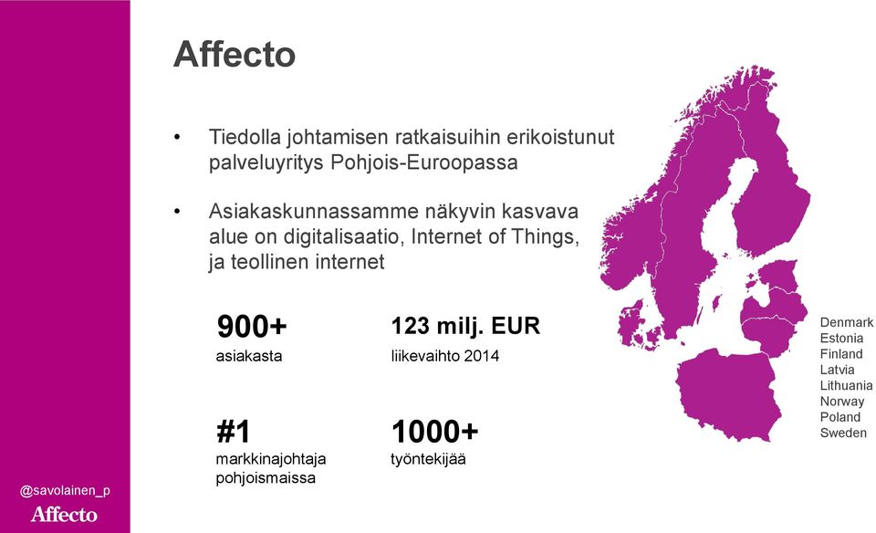 teollinen internet 900+ asiakasta #1 markkinajohtaja pohjoismaissa 123 milj.