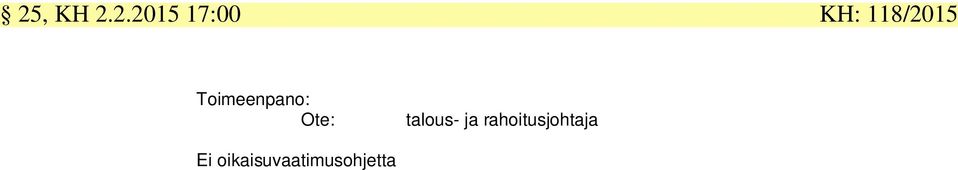 talous- ja rahoitusjohtaja