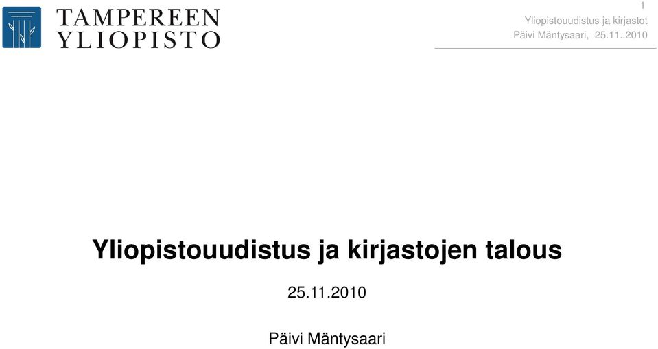 ja kirjastojen