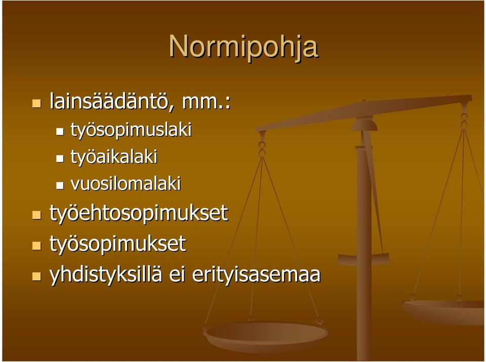 vuosilomalaki Normipohja