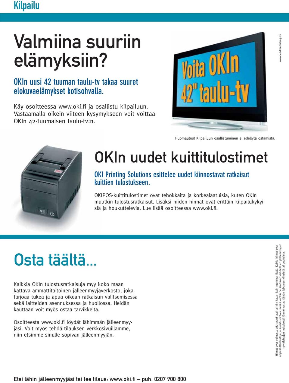 OKIn uudet kuittitulostimet OKI Printing Solutions esittelee uudet kiinnostavat ratkaisut kuittien tulostukseen.