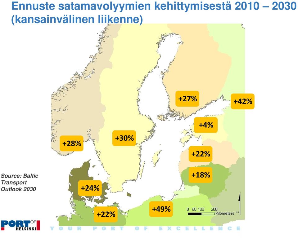+42% +28% +30% +4% +22% Source: Baltic