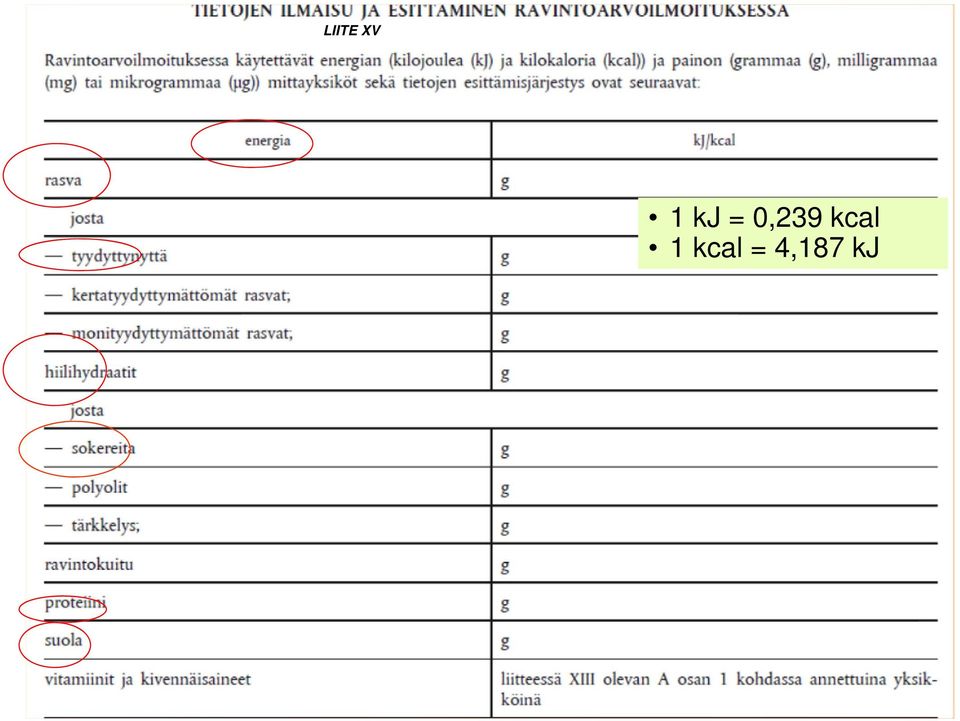 kcal 1