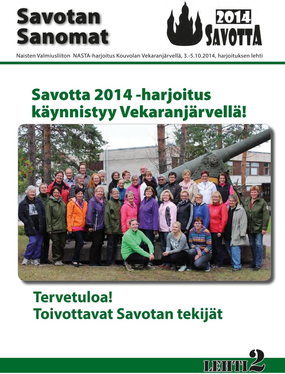 2014, harjoituksen lehti Savotta 2014 -harjoitus