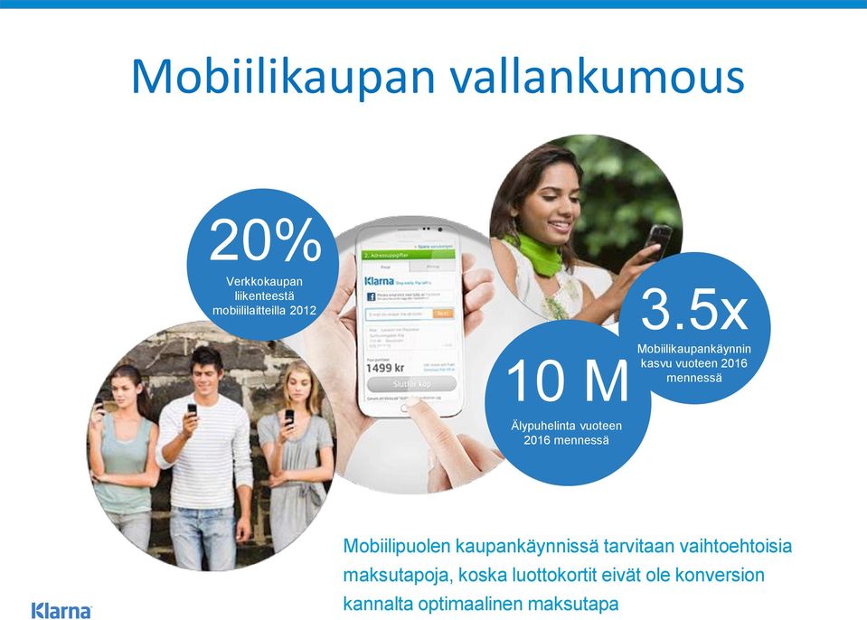 5x kasvu vuoteen 2016 mennessä Älypuhelinta vuoteen 2016 mennessä