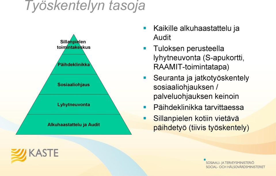 (S-apukortti, RAAMIT-toimintatapa) Seuranta ja jatkotyöskentely sosiaaliohjauksen /