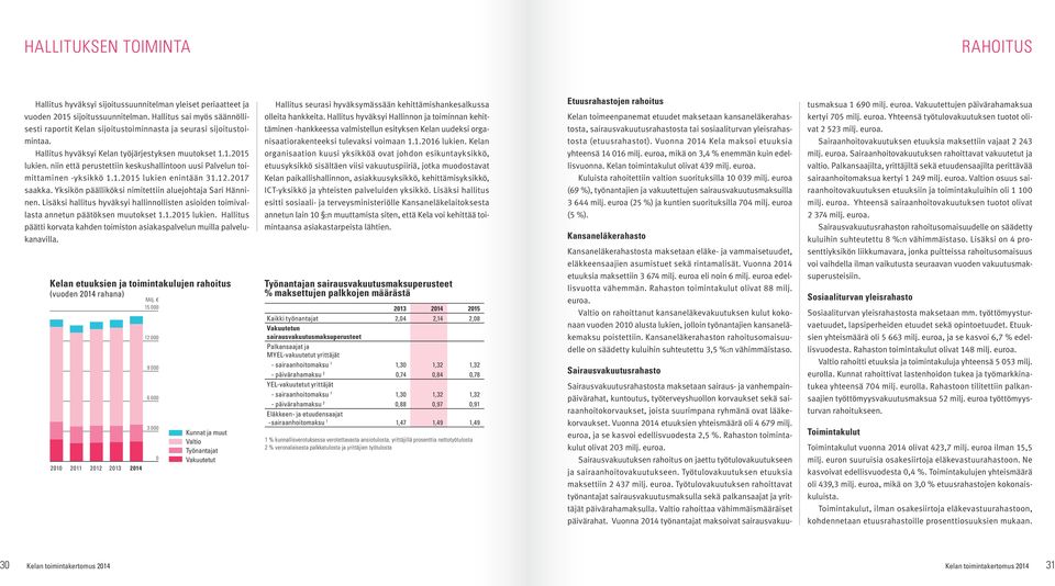 niin että perustettiin keskushallintoon uusi Palvelun toimittaminen -yksikkö 1.1.2015 lukien enintään 31.12.2017 saakka. Yksikön päälliköksi nimitettiin aluejohtaja Sari Hänninen.