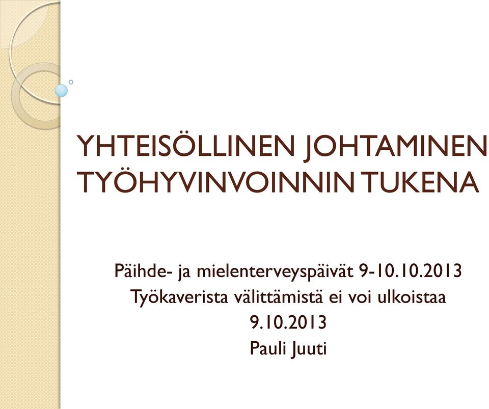 mielenterveyspäivät 9-10.