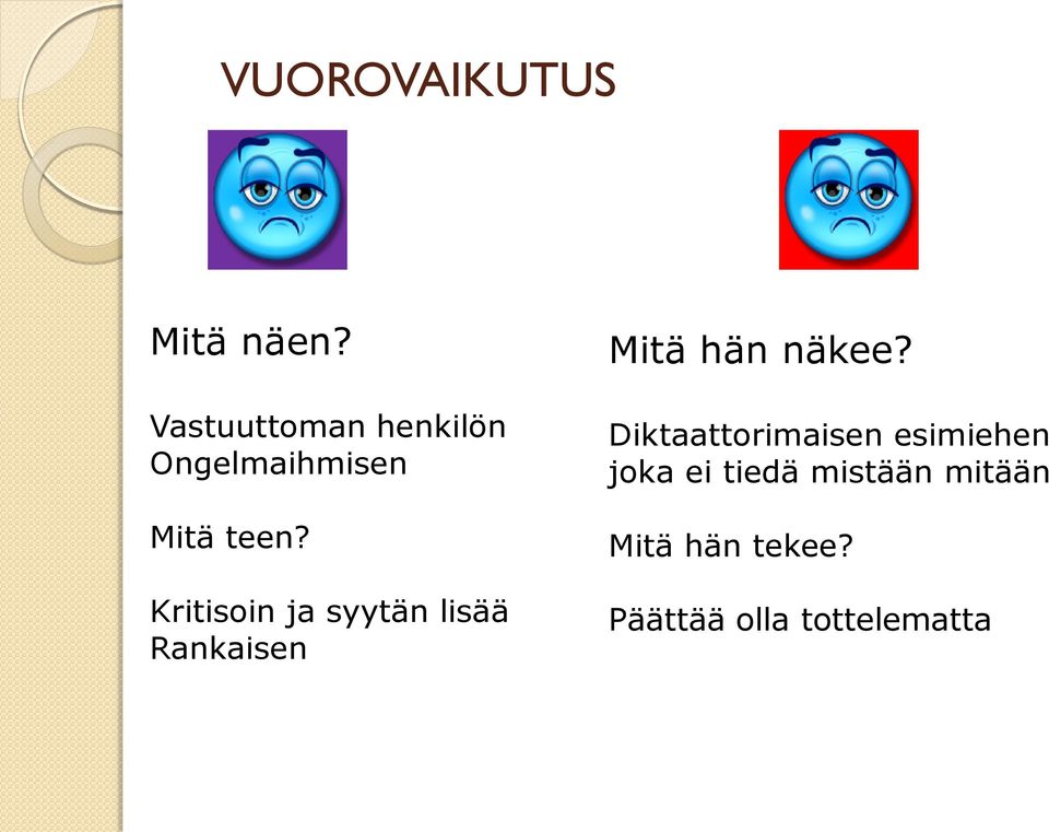 Kritisoin ja syytän lisää Rankaisen Mitä hän näkee?