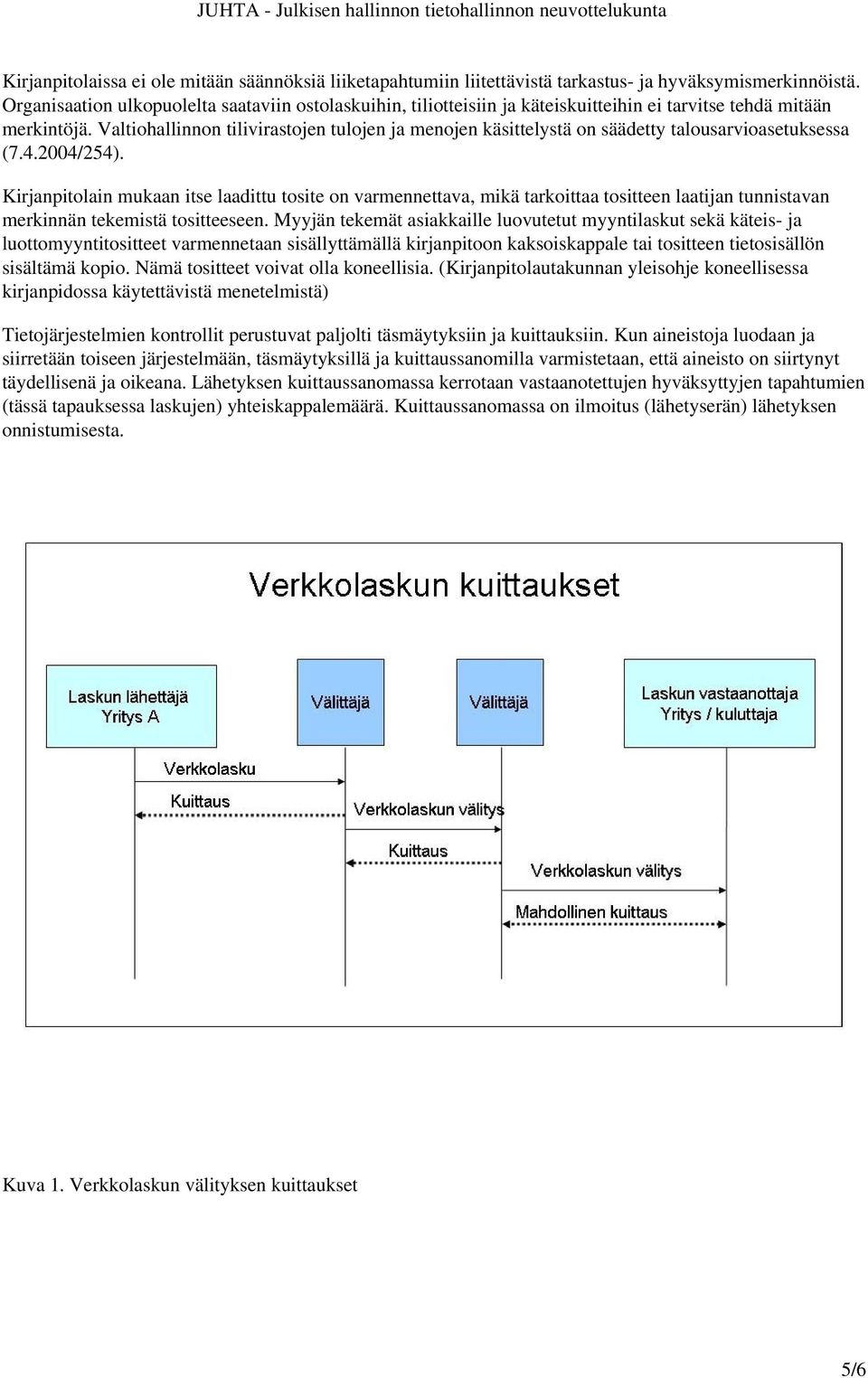 Valtiohallinnon tilivirastojen tulojen ja menojen käsittelystä on säädetty talousarvioasetuksessa (7.4.2004/254).