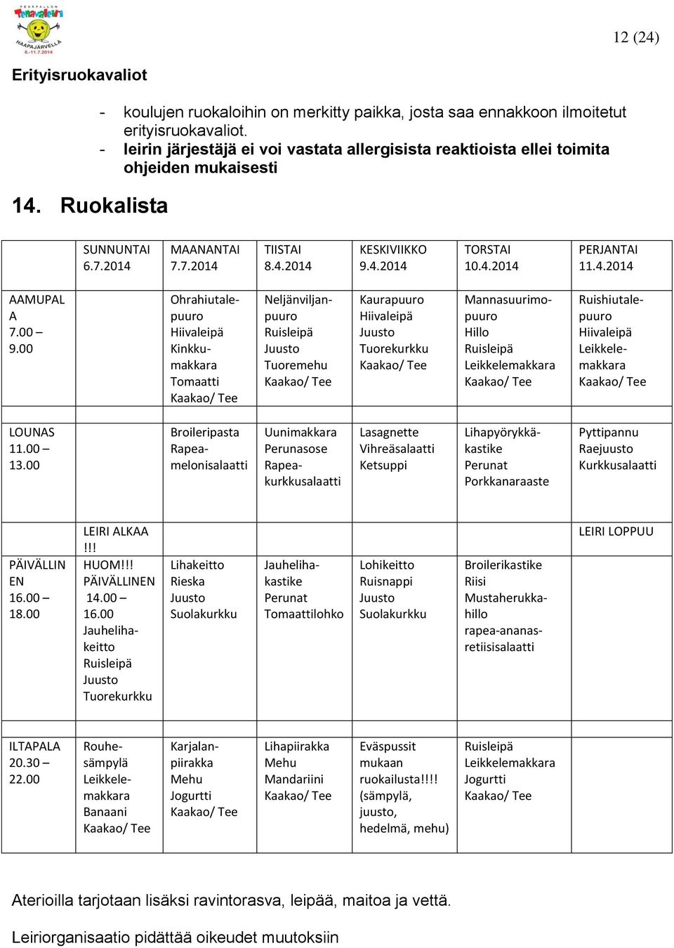 4.2014 AAMUPAL A 7.00 9.