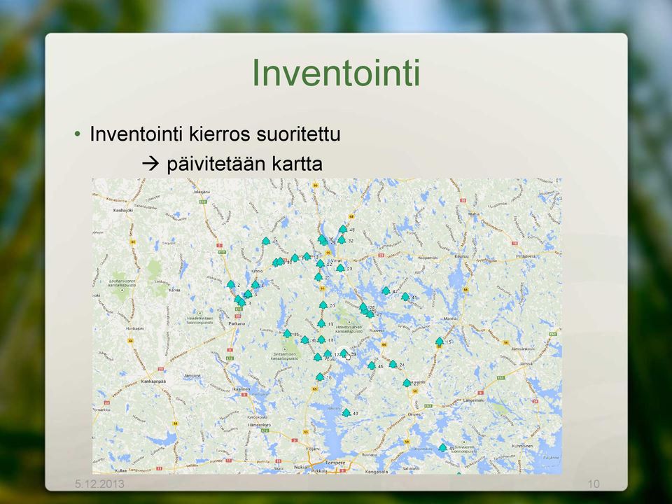 päivitetään kartta