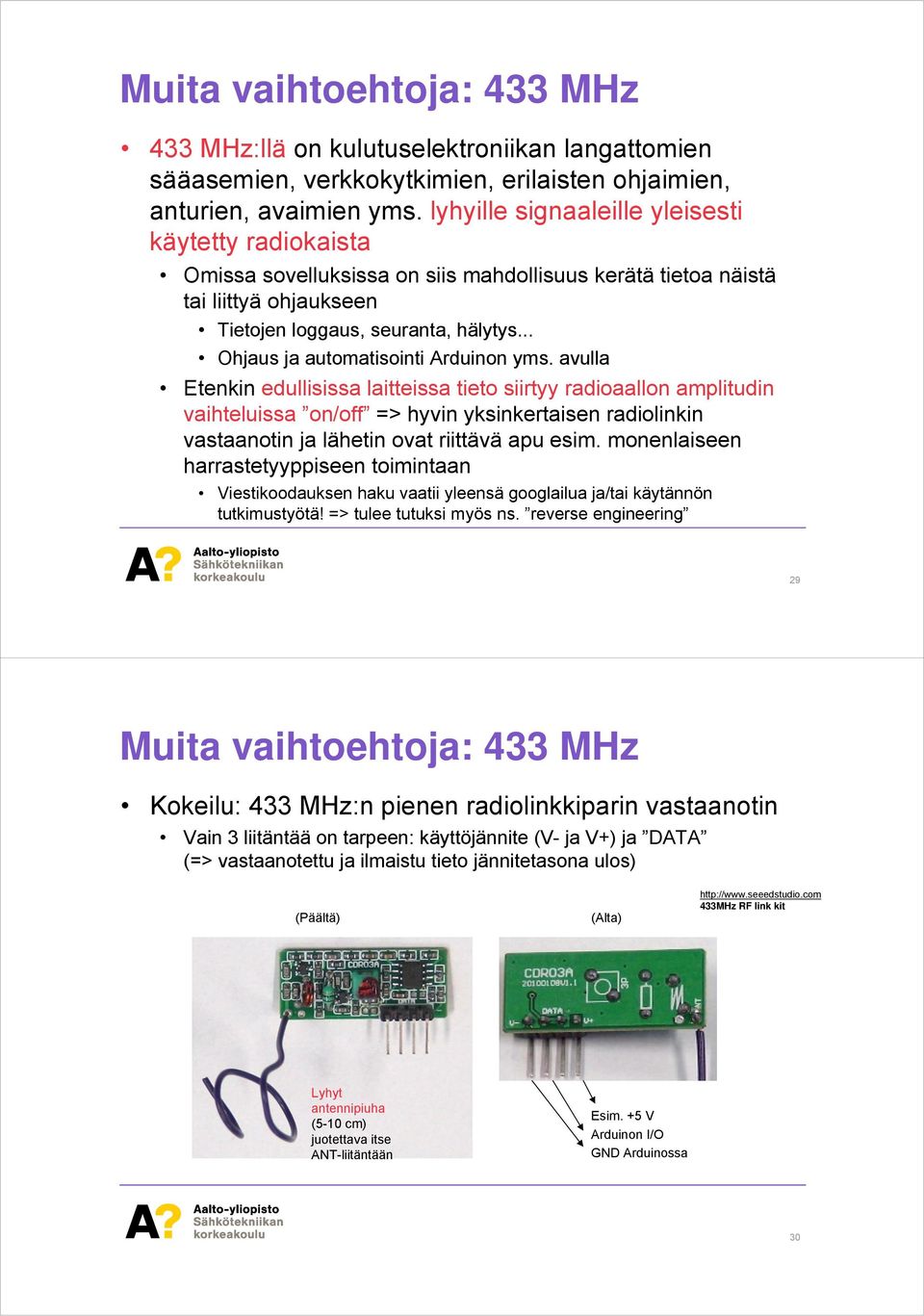 .. Ohjaus ja automatisointi Arduinon yms.
