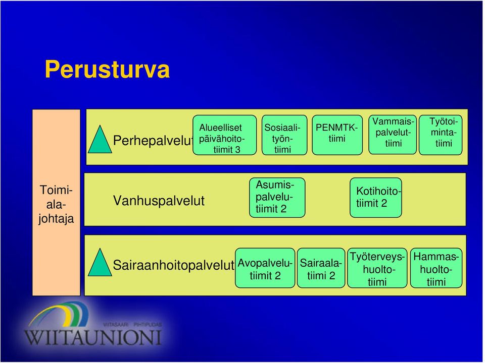 Toimialajohtaja Vanhuspalvelut Asumispalvelutiimit 2 Kotihoitotiimit 2