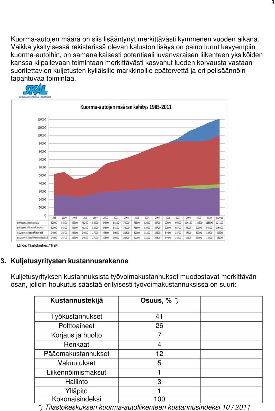 merkittävästi kasvanut luoden korvausta vastaan suoritettavien kuljetusten kylläisille markkinoille epätervettä ja eri pelisäännöin tapahtuvaa toimintaa. 3.