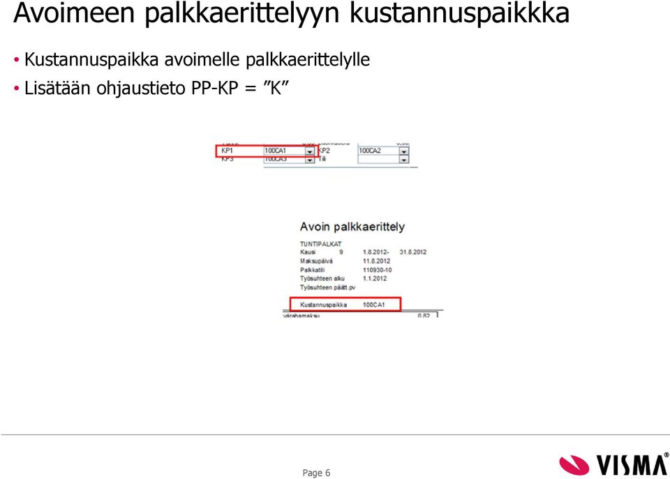 Kustannuspaikka avoimelle