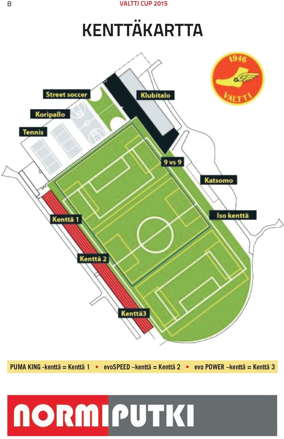-kenttä = Kenttä 1 evospeed