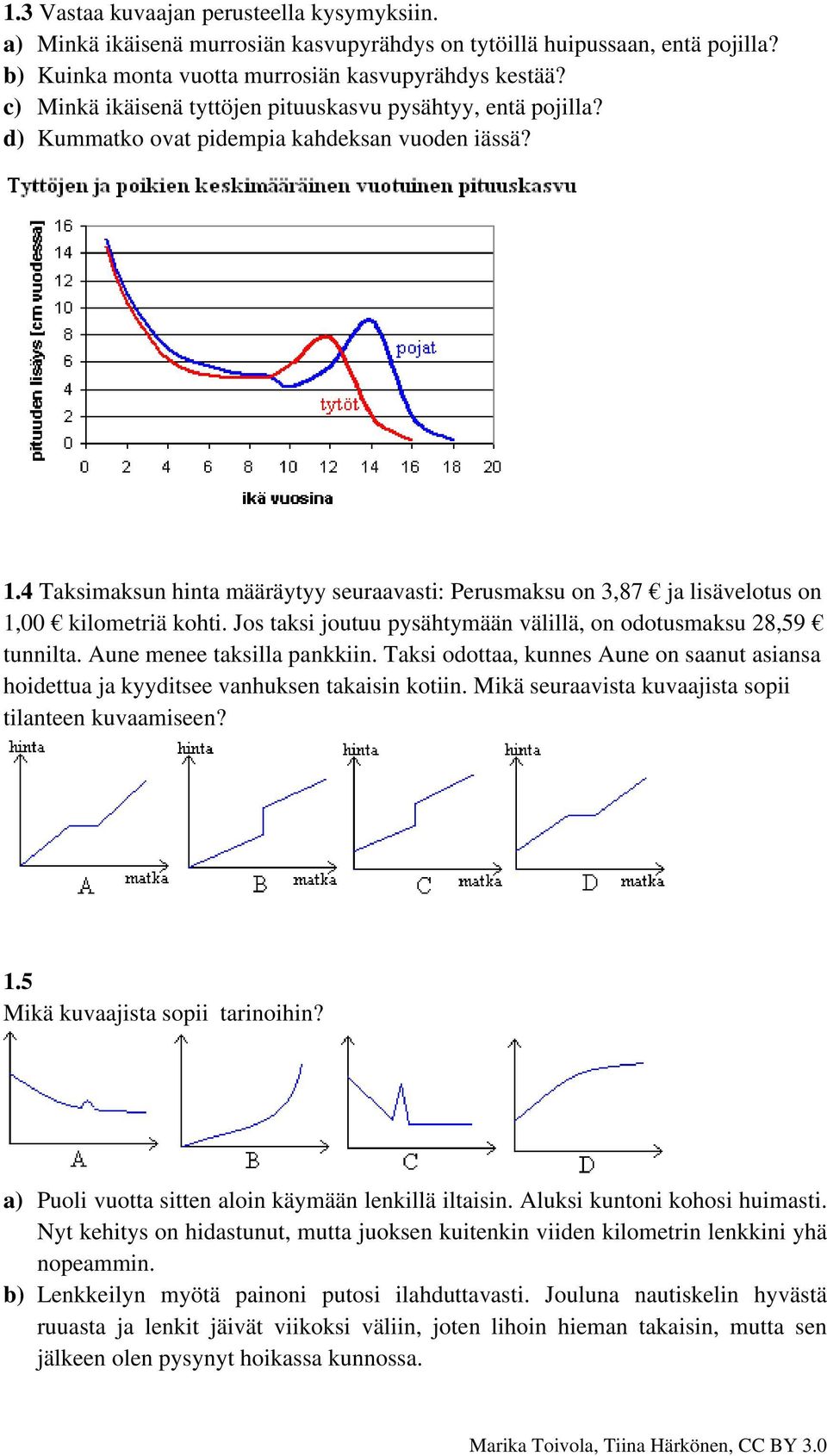 4 Taksimaksun hinta määräytyy seuraavasti: Perusmaksu on 3,87 ja lisävelotus on 1,00 kilometriä kohti. Jos taksi joutuu pysähtymään välillä, on odotusmaksu 28,59 tunnilta.