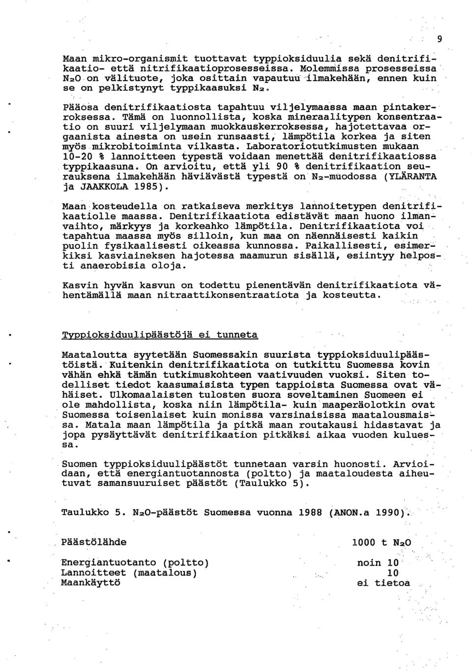 Tämä on luonnollista, koska mineraalitypen konsentraatio on suuri viljelymaan muokkauskerroksessa, hajotettavaa orgaanista ainesta on usein runsaasti, lämpötila korkea ja siten myös mikrobitoiminta