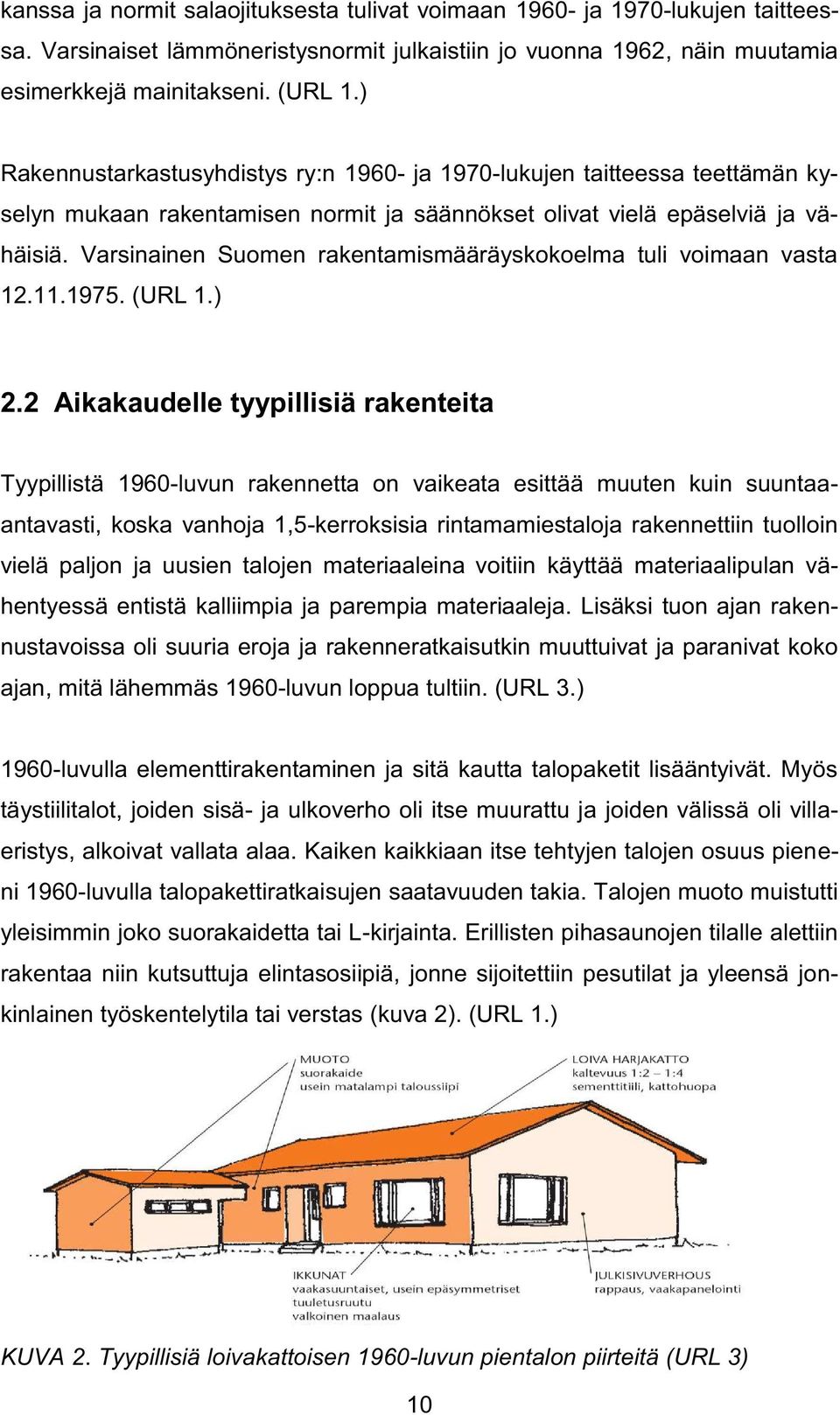Varsinainen Suomen rakentamismääräyskokoelma tuli voimaan vasta 12.11.1975. (URL 1.) 2.