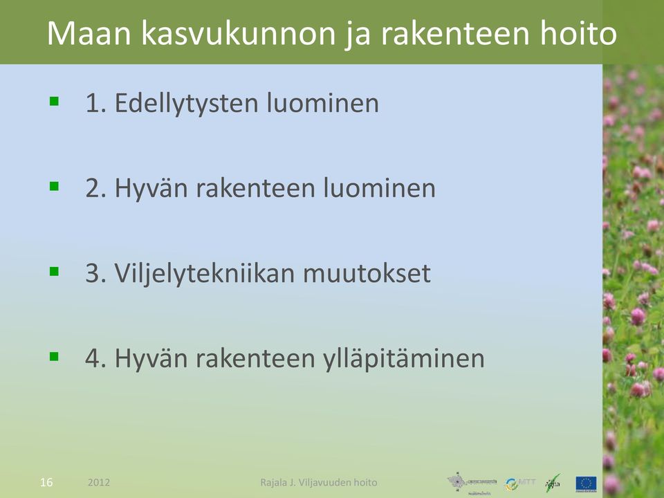 Hyvän rakenteen luominen 3.