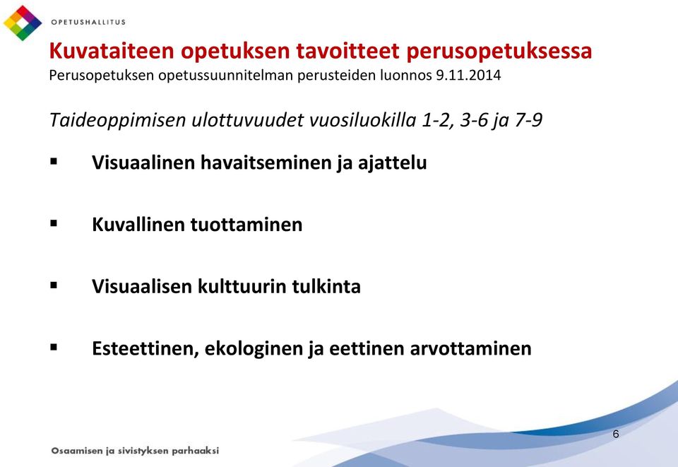 Visuaalinen havaitseminen ja ajattelu Kuvallinen tuottaminen