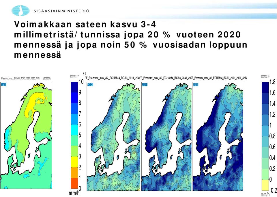 mennessä ja jopa noin 50 % vuosisadan loppuun