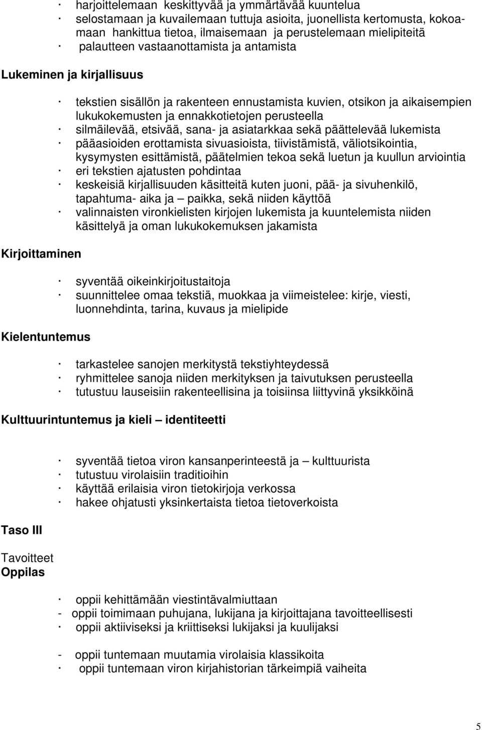 ennakkotietojen perusteella silmäilevää, etsivää, sana- ja asiatarkkaa sekä päättelevää lukemista pääasioiden erottamista sivuasioista, tiivistämistä, väliotsikointia, kysymysten esittämistä,