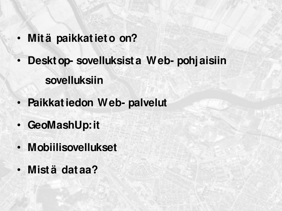 Web-pohjaisiin sovelluksiin