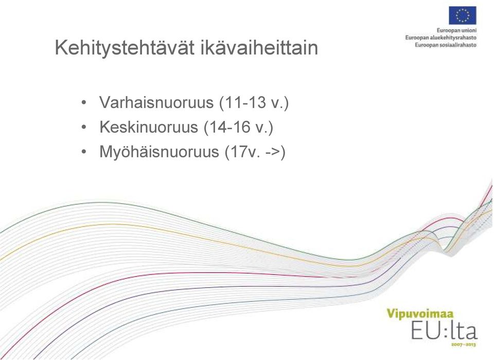 Varhaisnuoruus (11-13 v.