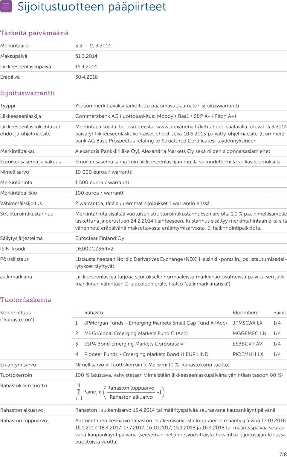 Liikkeeseenlaskupäivä 15.4.