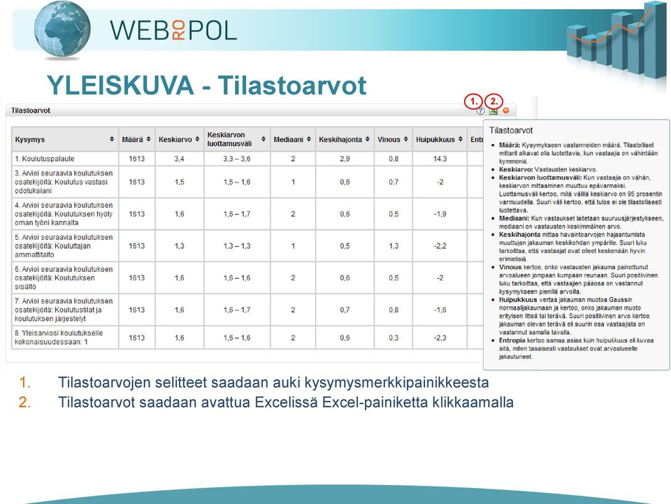 auki kysymysmerkkipainikkeesta 2.