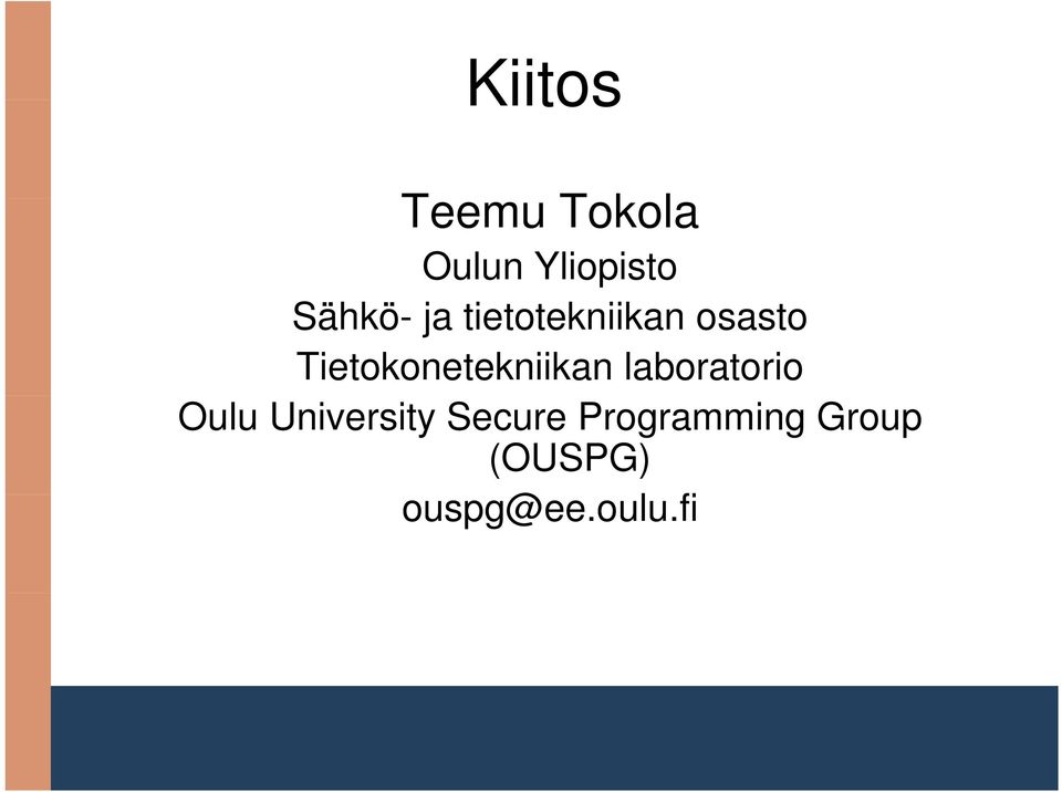 Tietokonetekniikan laboratorio Oulu