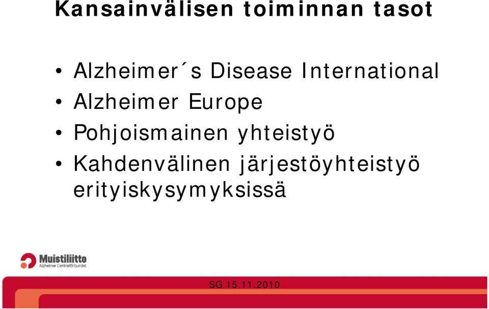 Alzheimer Europe Pohjoismainen