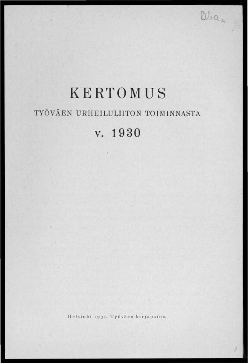v. 1930 Hei 5 i n k i 1 93