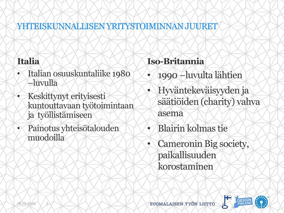 yhteisötalouden muodoilla Iso-Britannia 1990 luvulta lähtien Hyväntekeväisyyden ja