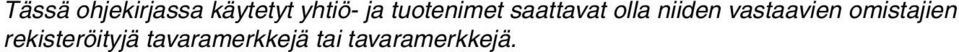 vastaavien omistajien