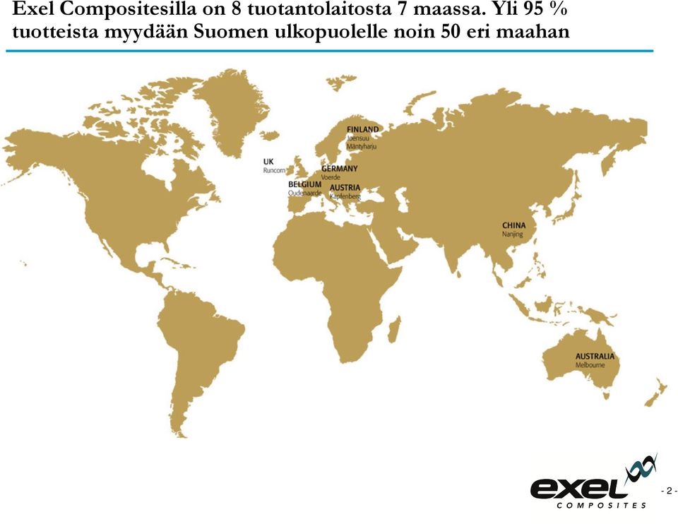 Yli 95 % tuotteista myydään