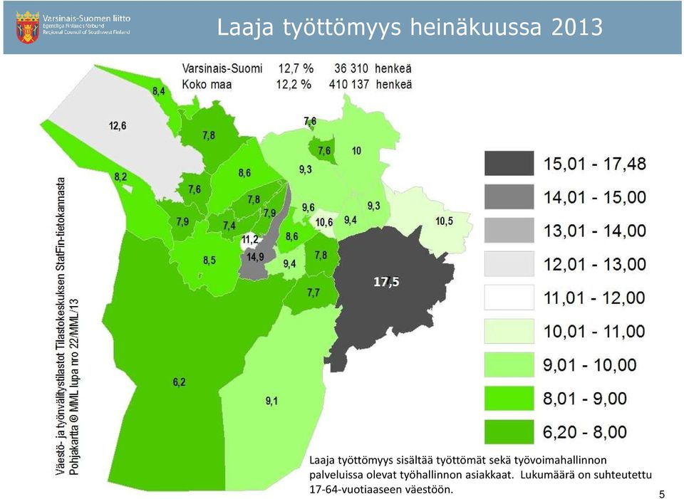 työvoimahallinnon palveluissa olevat