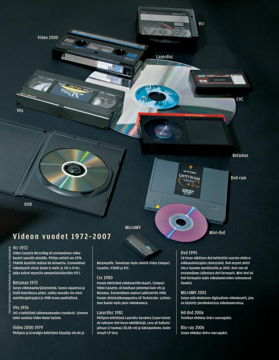 Betamax 1975 Sonyn videonauhurijärjestelmä. Suosio Japanissa ja Etelä-Amerikassa jatkui, vaikka muualla vhs eteni markkinajohtajaksi jo 1980-luvun puolivälissä.