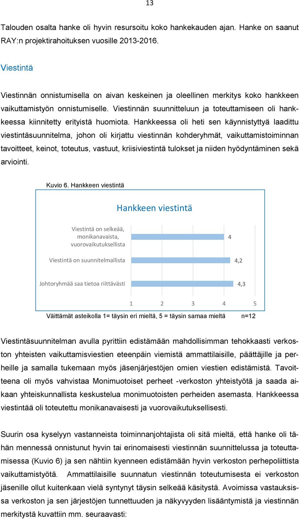 Viestinnän suunnitteluun ja toteuttamiseen oli hankkeessa kiinnitetty erityistä huomiota.