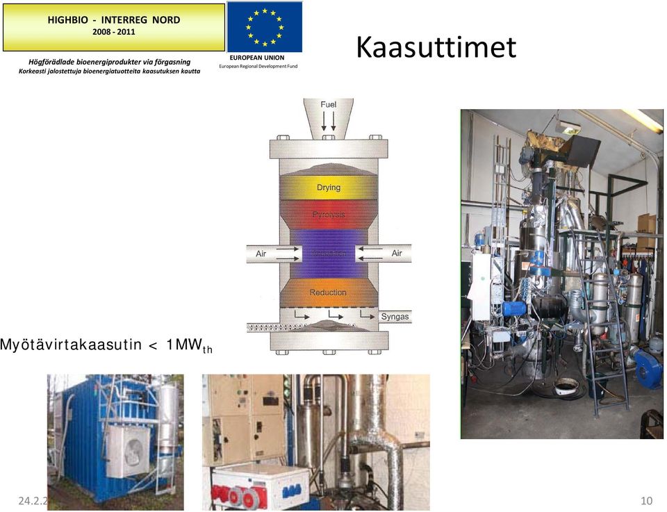 bioenergiatuotteita kaasutuksen kautta EUROPEAN UNION