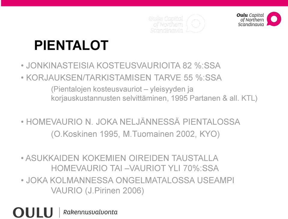 JOKA NELJÄNNESSÄ PIENTALOSSA (O.Koskinen 1995, M.