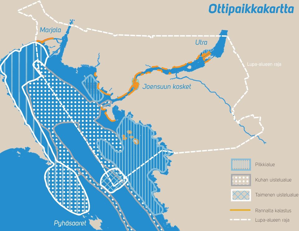 Kuhan uistelualue Taimenen