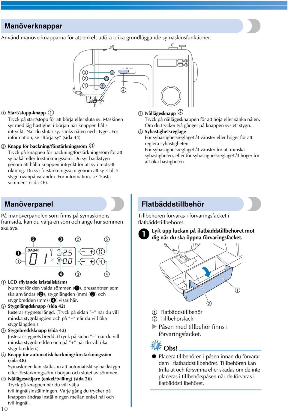 Bruksanvisning Datorstyrd symaskin. Käyttöohje Tietokoneistettu ompelukone  - PDF Ilmainen lataus