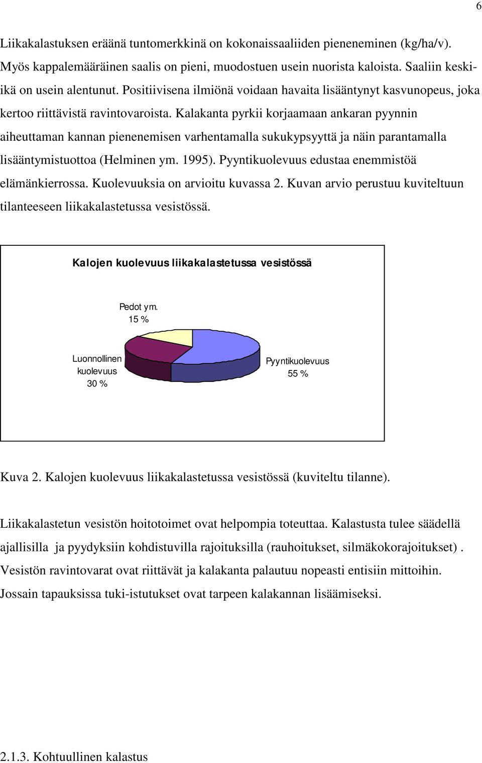 Kalakanta pyrkii korjaamaan ankaran pyynnin aiheuttaman kannan pienenemisen varhentamalla sukukypsyyttä ja näin parantamalla lisääntymistuottoa (Helminen ym. 1995).