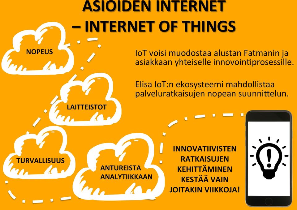 LAITTEISTOT Elisa IoT:n ekosysteemi mahdollistaa palveluratkaisujen nopean