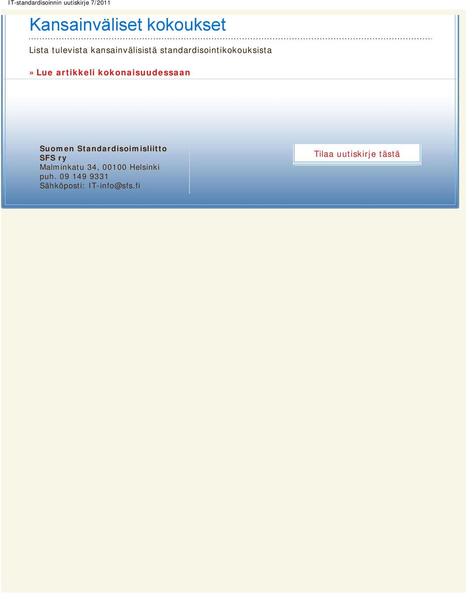 kokonaisuudessaan Suomen Standardisoimisliitto SFS ry